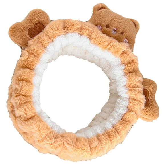 LOLIPPYY Plush Headband for Washing Face with Bear Ears for Women 1Pcs