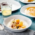 thumbnail image 3 of Dinnerware Sets, 24 Piece Porcelain Square Dishes, White with Silver Rim Plates and Bowls Sets, Ceramic Dish Set for 6, Chip Resistant Dishware Sets, Series, 3 of 4