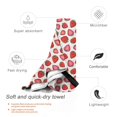 Cauagu Hand Drawn Strawberry Print Extra Large Bath Towels 1 Pack