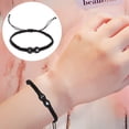 thumbnail image 5 of KAKOWELY Pulseras con iniciales, pulsera trenzada ajustable, pulseras de amistad para parejas, 5 of 5