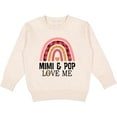 thumbnail image 2 of Inktastic Mimi and Pop Love Me Girls Granddaughter Rainbow Toddler Sweatshirt, 2 of 4