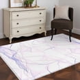 thumbnail image 3 of 3'x5' Area Rugs, Purple Pink Ombre Indoor Outdoor Area Rug for Living Room Bedroom, Modern Geometric Abstract Art Washable Bathroom Rugs Kitchen Floor Carpet Mats Home Decor Aesthetic, 3 of 8