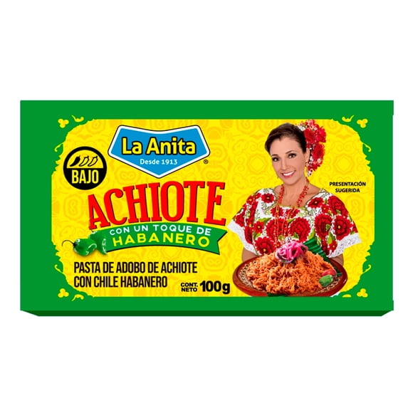 Pasta de adobo de achiote La Anita con habanero 100 g