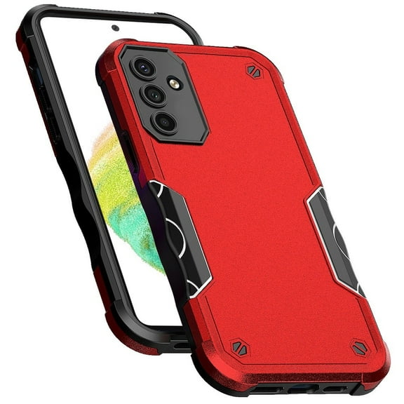 For Samsung Galaxy S23 FE /Fan Edition Slim Tough Shockproof Hybrid Heavy Duty Dual Layer TPU Bumper Rugged Rubber Cover ,Xpm Phone Case [ Red ]