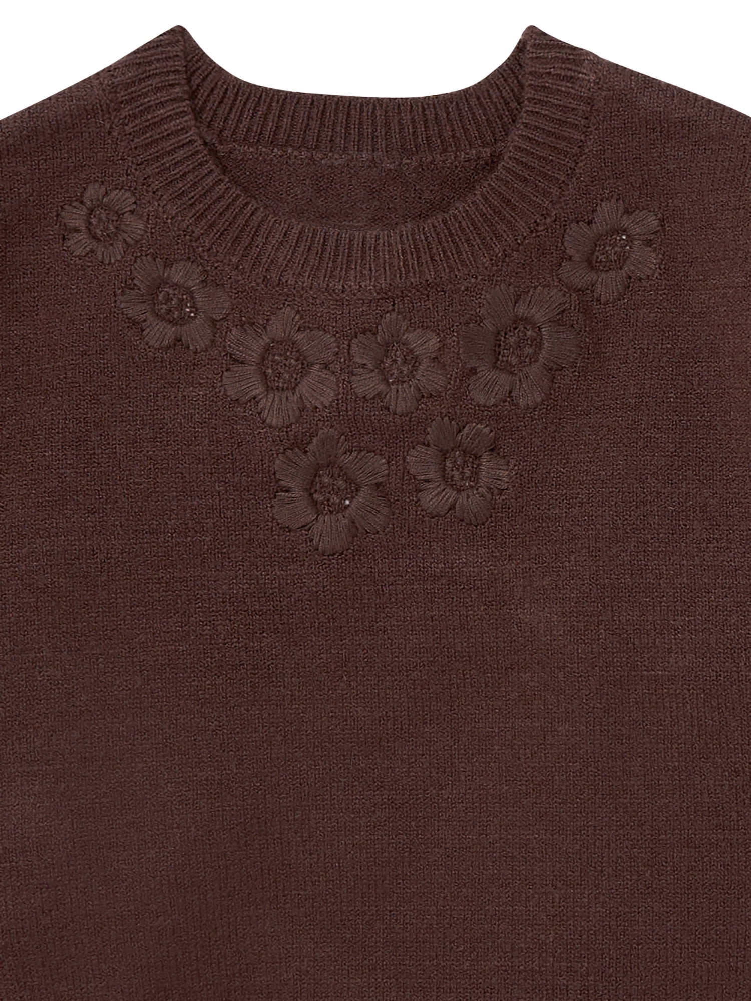 Modern Moments by Gerber Toddler Girl Embroidery Sweater, Sizes 12 Months -5T