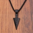 thumbnail image 4 of 1Pc Jewelry Black Gold Silver Color Arrow Head Pendant Long Chain Necklaces, 4 of 4