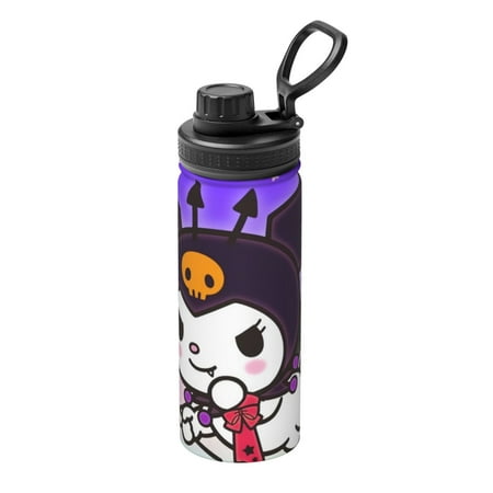

Kuromi 20oz Tumbler With Lid Stainless Steel Vacuum Insulated Double Wall Travel Tumbler Durable Insulated Coffee Mug Thermal Cup With Splash Proof Sliding Lid