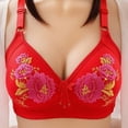 thumbnail image 4 of Avtoify Women's Lace Adjustable Plus Size Bra Summer Womens Dressy Casual Bras No Steel Ring Gathering Thin Breathable Set, 4 of 9