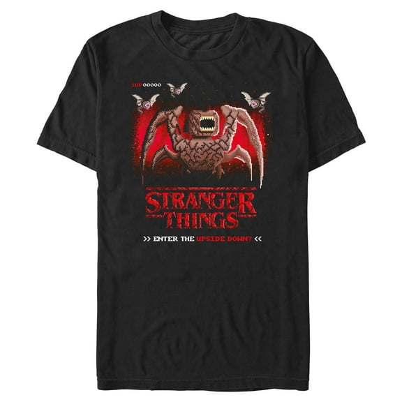 Netflix Men's Stranger Things Enter The Upside Down Game T Shirt
