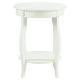 thumbnail image 3 of Linon Wren 18.5" Round Accent End Table with Shelf in White Painted Wood, 3 of 5