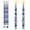 1D2T-BLUWHT, variant on Taper Candle Twisted Candlesticks - 4spiral Short Sticks 7.5inches Handmade Tapered Candles For Home Party Wedding Restaurant Holiday Decor 2ha