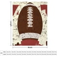 thumbnail image 2 of Football Background Flannel Fleece Throw Blanket Soft Blanket for Couch,Cozy,Warm,Lightweight,50x60 Inches, 2 of 6