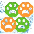 thumbnail image 1 of Removedor de pelo de mascotas para lavandería, paquete de 4, removedor de pelusas reutilizable para lavadora, depilación de mascotas, recogedor de pelo de mascotas para lavandería oso de fresa Hogar, 1 of 5