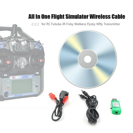 All In One RC Flight Simulator Wireless Cable for Futuba JR Frsky Walkera Flysky Wfly RC (Best Laptop For Flight Simulator)