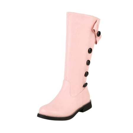 

TAIAOJING Boots For Women Mother Daughter Parent Child Cute And Warm Student Style Round Toe Flat Ligh Boots Fashion Shoes