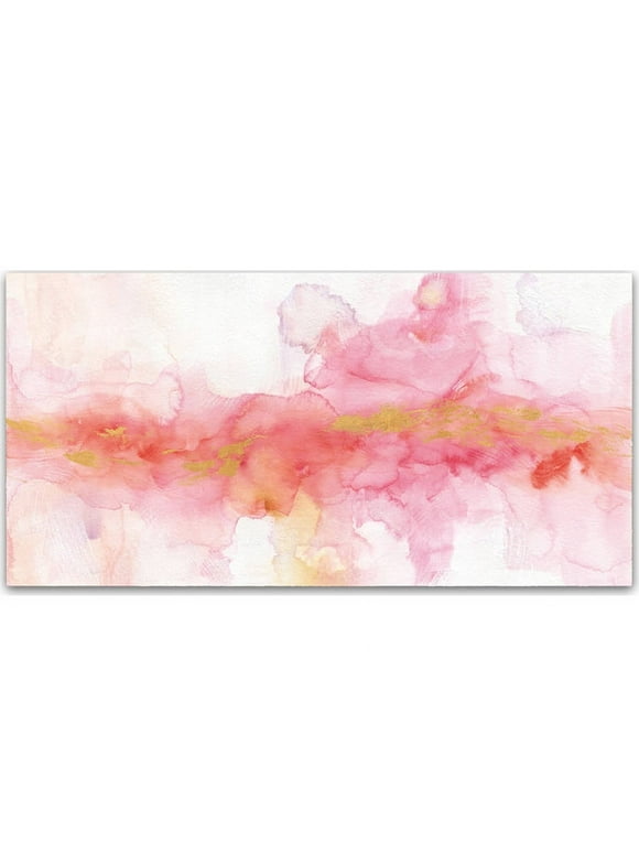 "Rainbow Seeds Abstract Gold" Canvas Art by Lisa Audit