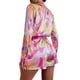 thumbnail image 5 of TRKIYQC Traje de 2 piezas para mujer, blusa con botones de solapa de manga larga abigarrada, pantalones cortos de cintura alta, ropa informal suelta acogedora para mujer TRKIYQC  moda, 5 of 9