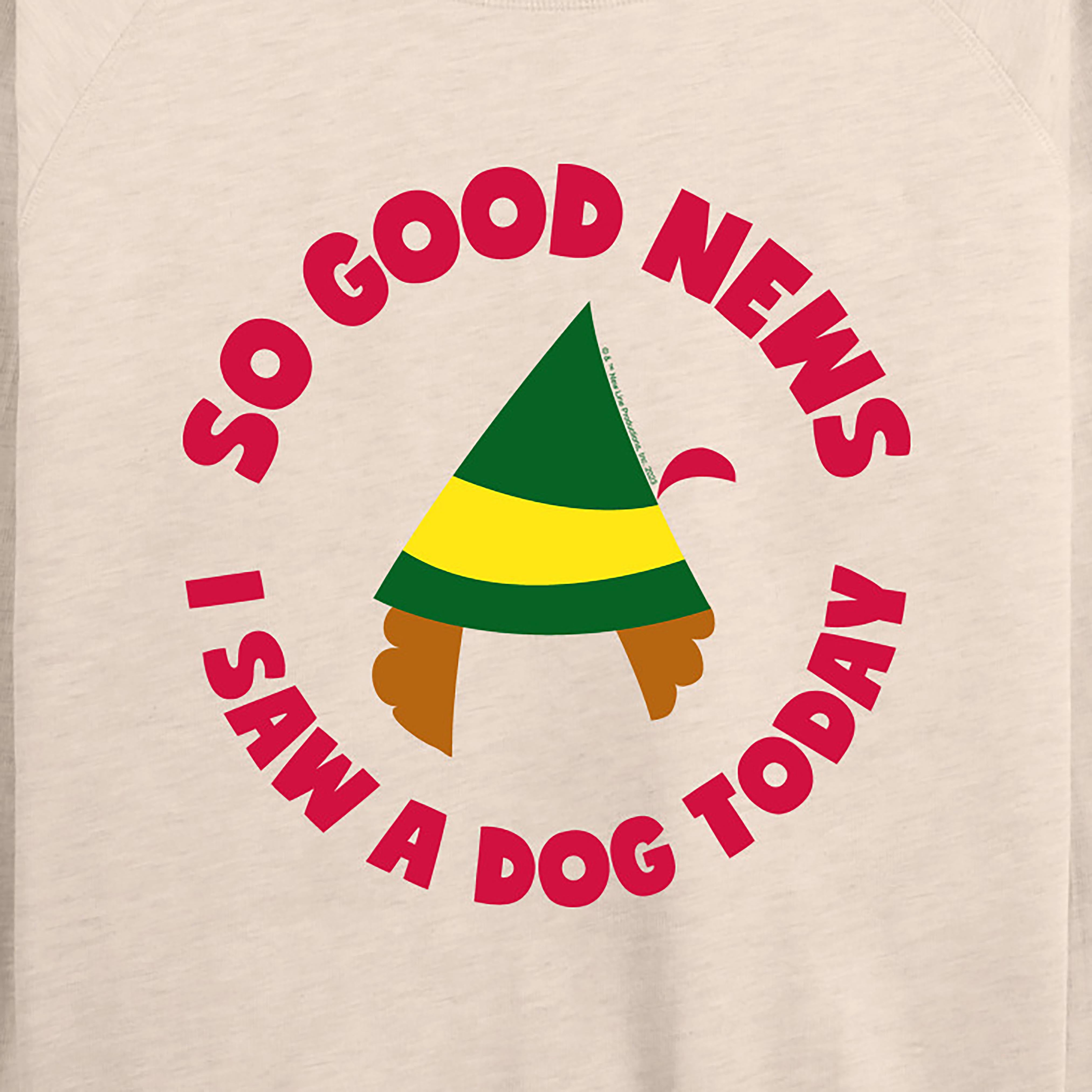 ELF - Family Set Saw A Dog - Women's Lightweight French Terry Long Sleeve Shirt