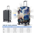 thumbnail image 6 of Lsque Vintage Starry Sky Puppy Printed Luggage Cover, Travel Luggage Protector,Scratch and Dirt Resistant, Fits 18-32 Inch Luggage - Small, 6 of 9