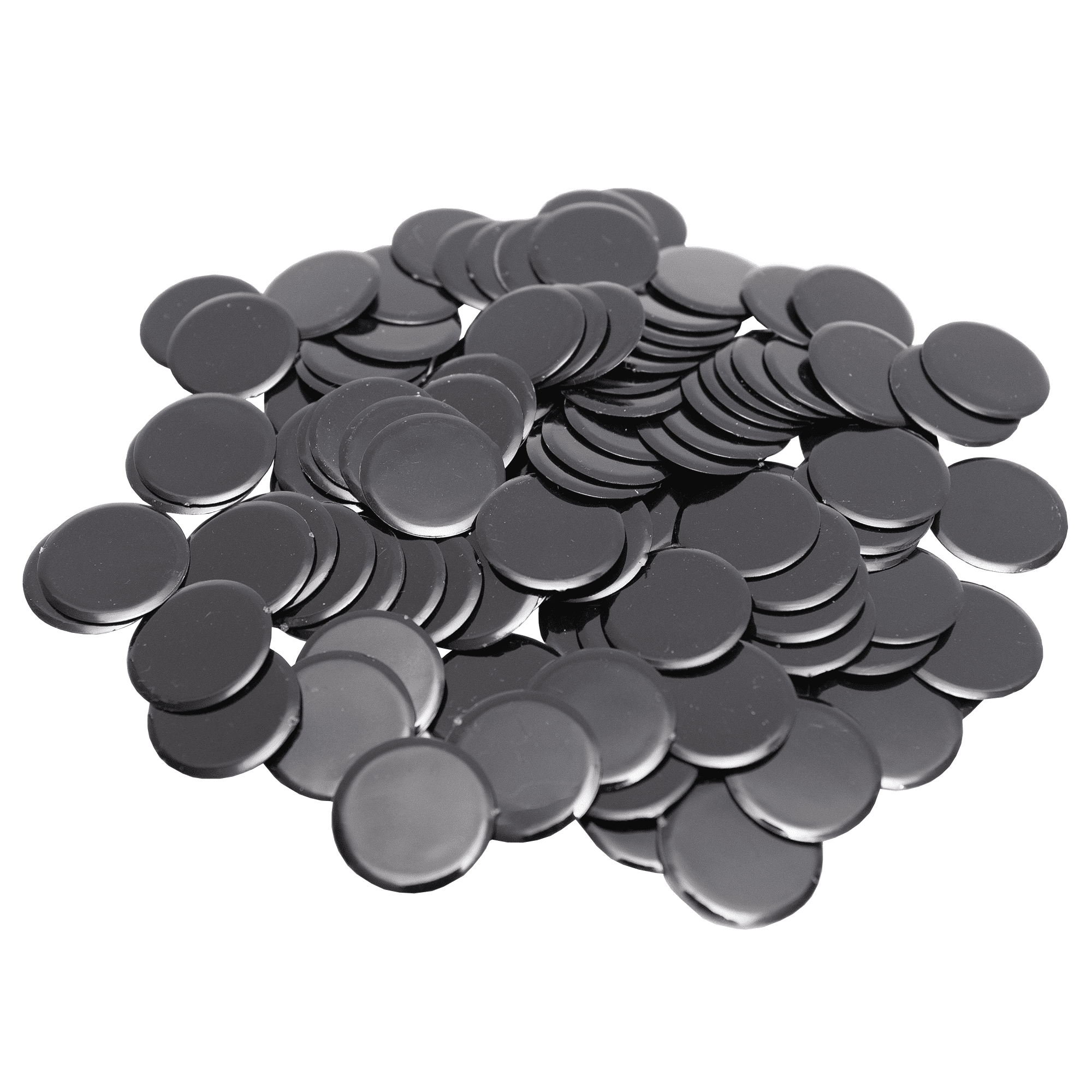 Solid Bingo Chips Black 7/8 inch size 100 per pack Bingo
