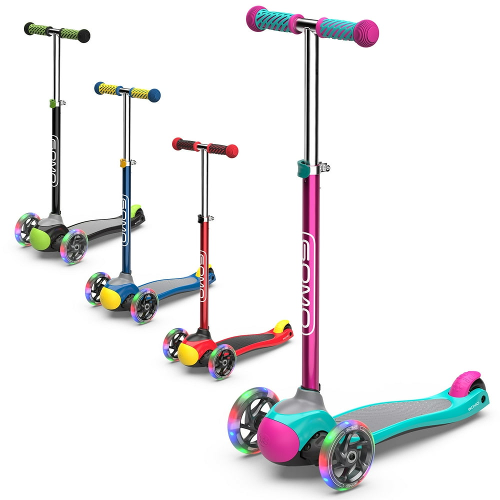 GOMO 3 Wheel Scooter W/ Light up Wheels for Boys & Girls 25 Years