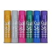 Kwik Stix Metallic Paint Sticks, 6 Count, Washable Metallic Colors, Quick-Drying, Non-Toxic, Mess-Free