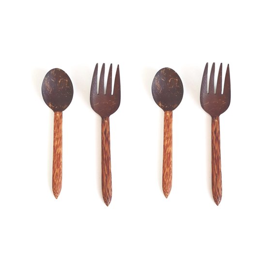 Rainforest Bowls Hybrid Coconut Utensil Set 2-Pack