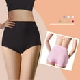 thumbnail image 3 of Women's Comfortable, Breathable Mid Waist Full Coverage Panties, Beige 3-Pack, 3 of 9