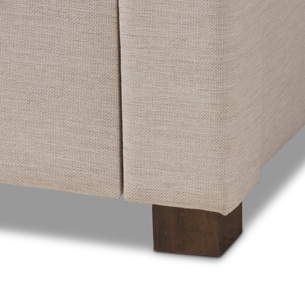 Baxton Studio Aurelie Modern and Contemporary Fabric Upholstered Storage Bed, Multiple Colors, Multiple Sizes