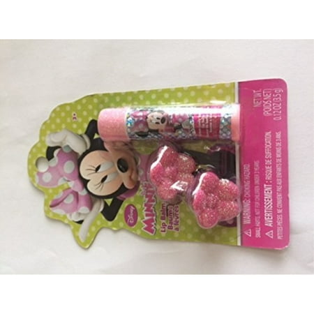 Minnie Mouse Lip Balm with Glitter Hair Clips