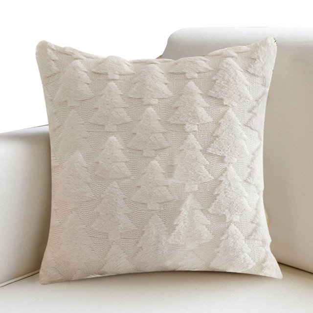 Funda Almohada Felpa Suave Fundas Navideñas 45x45cm para Cama Sofá Sala Estar