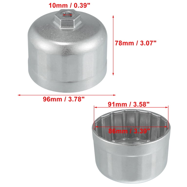 76mm 30 Flute Cup Oil Filter Socket Remover Removal Tool For Ford Isuzu Renault