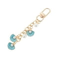 thumbnail image 5 of Unique Bargains 1 Pc Stylish Shell Pearl Handbag Charm Bag Accessories 4.13″ Blue, 5 of 5
