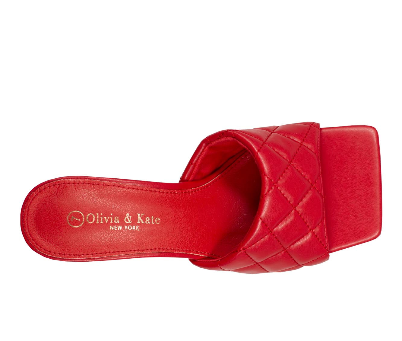 Olivia & Kate Women's Adult Quilted High-Heel Stiletto Sandal