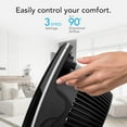thumbnail image 4 of 673T Whole Room Air Circulator Fan with Pivoting Head, 3 Speed Settings, Adjustable Tilt, Manual Control, Signature Vortex Action, Deep Pitched Fan Blades, Powerful Airflow, Black, 4 of 6