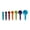 Rainbow, variant on Farberware Plastic Professional 7 Piece Multi-Colored Measuring Spoon Set