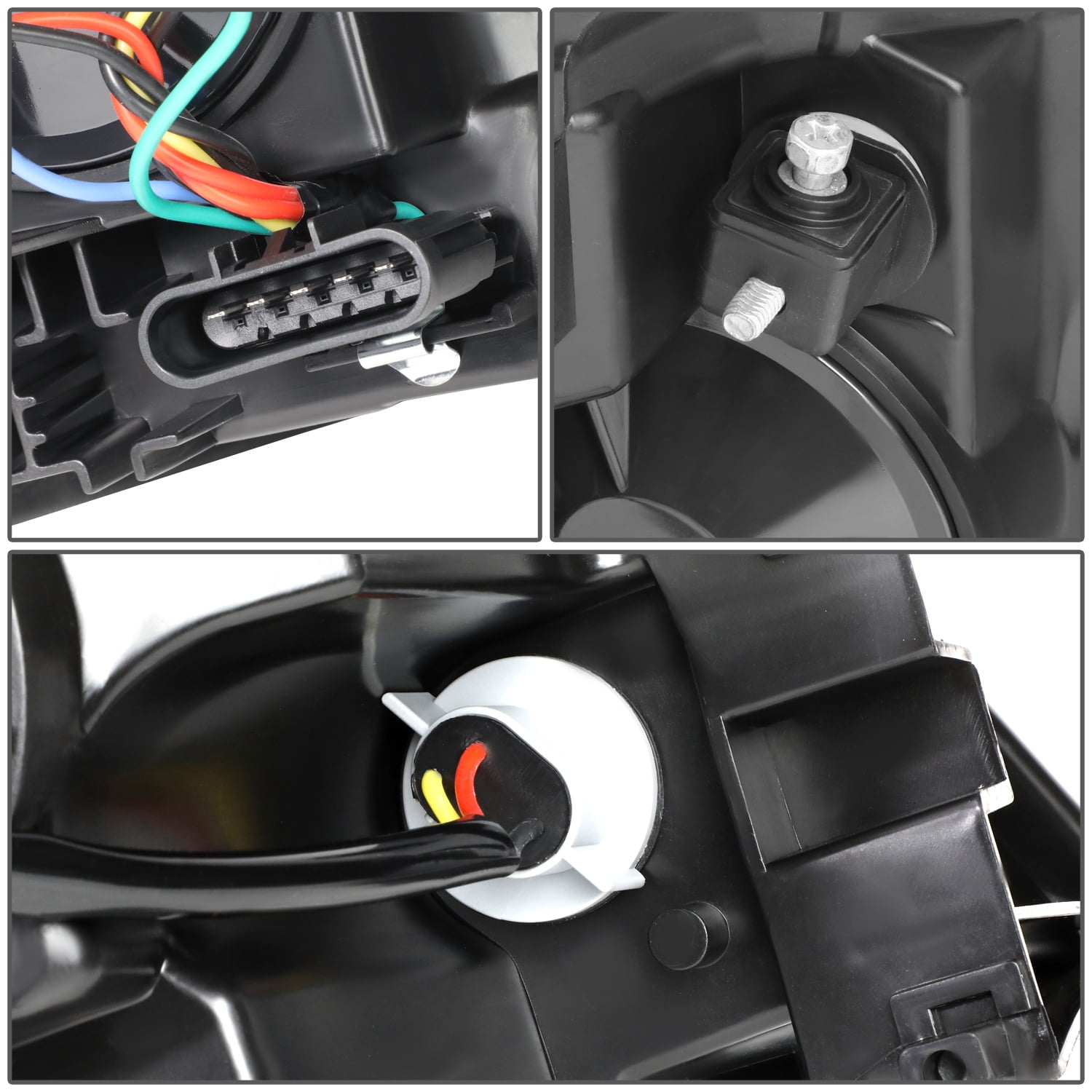 DNA Motoring For 06-16 Chevy Impala Monte Carlo Black Amber Corner Headlight Lamp Pair