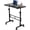 Black, variant on Small Standing Desk,Adjustable Height Moving Desk with Lockable Wheels,Portable Laptop Workstation with Walking Pad Treadmill (Black)
