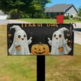 thumbnail image 3 of Halloween Horror Pumpkin Spooky Ghost Mailbox Covers,Magnetic 18x21 Inch Mailboxwrap Water Proof Reusable Fall Welcome Box Wrap for Yard Farmhouse Decorative, 3 of 5
