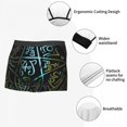 thumbnail image 3 of Boxer Men Underwear Male Panties Glossiness Pentagram Shorts Boxer Comfortable Shorts Homme, 3 of 5