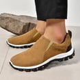 thumbnail image 3 of Pandaie Men's Slip on Loafer Walking Shoes Faux Suede Comfortable Lightweight Outdoor Hiking Sneakers Non Slip Casual Fashionable Work Shoe Size 7‑12, 3 of 5