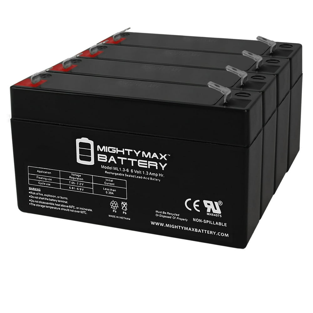 6V 1.3Ah CAS Medical 2001 Neonatal BP Monitor Medical Battery 4 Pack