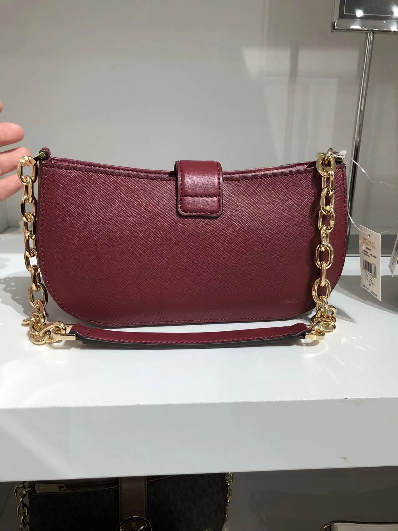Michael Kors Carmen XS Leather Handbag, Black, Shoulder Bag Michael Kors Carmen XS Leather Handbag, Black, Shoulder Bag