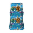 thumbnail image 5 of Gaeub Little Sea Turtles Men's Athletic Tank Top, Workout Sleeveless Shirts, Running Tank Tops for Gym, Running, Training - 4X-Large, 5 of 9