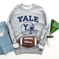 thumbnail image 6 of Yale Football Helmet - Women's Graphic Sweatshirt, 6 of 11