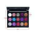 Glazed 15 Colors Glitter Eyeshadow Palette Shiny and Pigmented Mineral