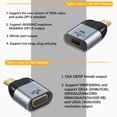 thumbnail image 4 of Convertidor de video 4K 60Hz Tipo-C macho a HDMI compatible para computadora portátil con proyector, 4 of 8