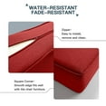 thumbnail image 2 of PARKWELL 10-Piece Outdoor Deep Seat Cushion Set, 22 x 24, Water Repellent, Fade Resistant, 6-Inch Thicken Deep Seat Bottom and Back Cushion for Chair, Sofa, and Couch, Red, 2 of 8