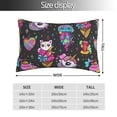 thumbnail image 2 of Pofeuu Cat Icecream Print Polyester Microfiber Plush Pillowcases, Super Soft and Cozy Pillow Case Covers with Envelop Closure（Pillow core not included）-14"x20", 2 of 6