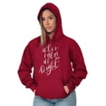 thumbnail image 3 of Cute Christmas All is Calm and Bright Hoodie Sweatshirt Women Brisco Brands M, 3 of 6